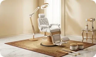 Fauteuil de traitement du centre anti-poux